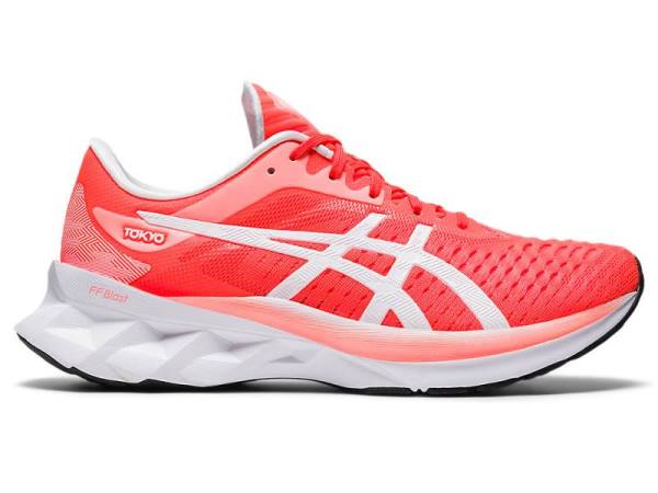 Asics Hardloopschoenen Dames, NOVABLAST Oranje/Zwart/Rood - Asics Kopen | B5309716-MI